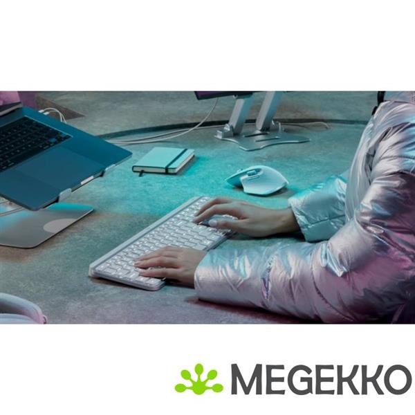 Grote foto logitech mx keys s grijs toetsenbord draadloos wit computers en software toetsenborden