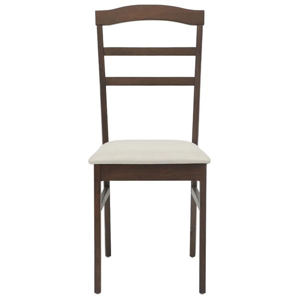 Grote foto vidaxl eetkamerstoel 2 pcs lichtbruin en licht massief rubberhout huis en inrichting stoelen