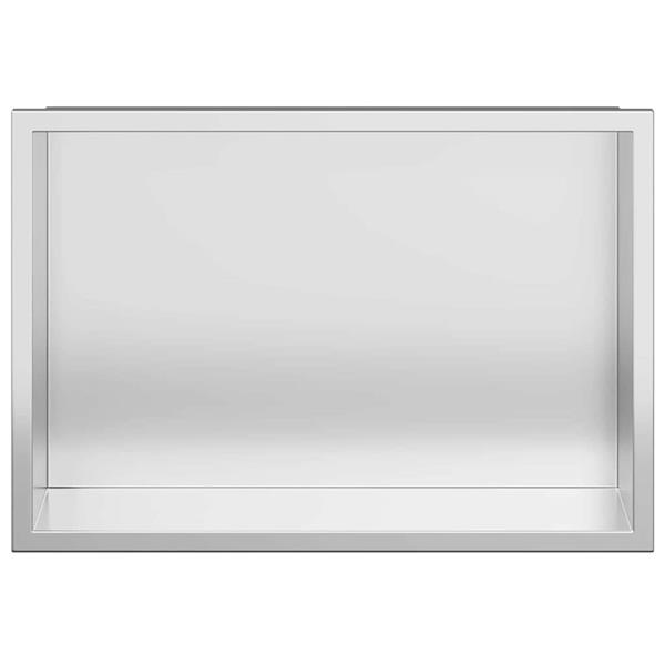 Grote foto vidaxl douche niche zilver 30 x 20 x 9 5 cm roestvrij staal huis en inrichting complete badkamers