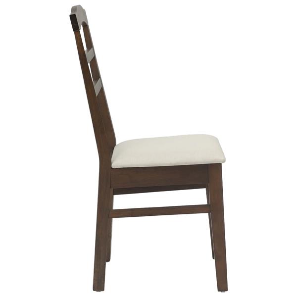 Grote foto vidaxl eetkamerstoel 2 pcs lichtbruin en licht massief rubberhout huis en inrichting stoelen