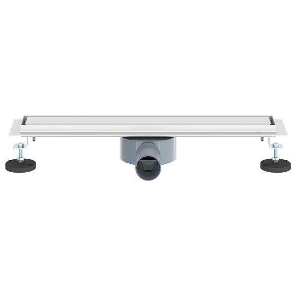 Grote foto vidaxl doucheafvoer 2 in 1 met 360 sifon zilver 50 cm doe het zelf en verbouw sanitair