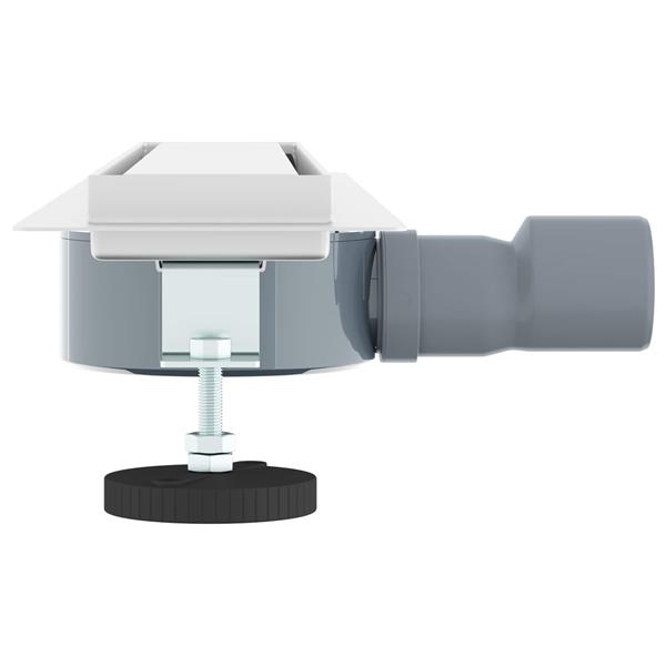 Grote foto vidaxl doucheafvoer 2 in 1 met 360 sifon zilver 50 cm doe het zelf en verbouw sanitair