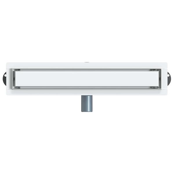 Grote foto vidaxl doucheafvoer 2 in 1 met 360 sifon zilver 50 cm doe het zelf en verbouw sanitair