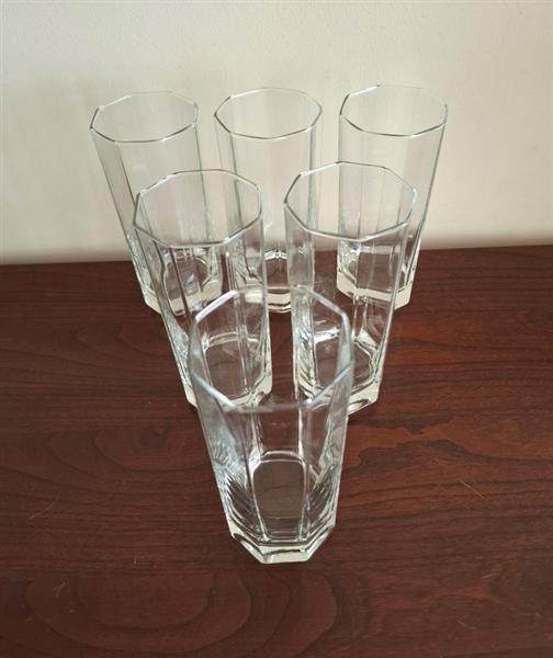 Grote foto 6 vintage glazen luminarc octime clear verzamelen glas en borrelglaasjes