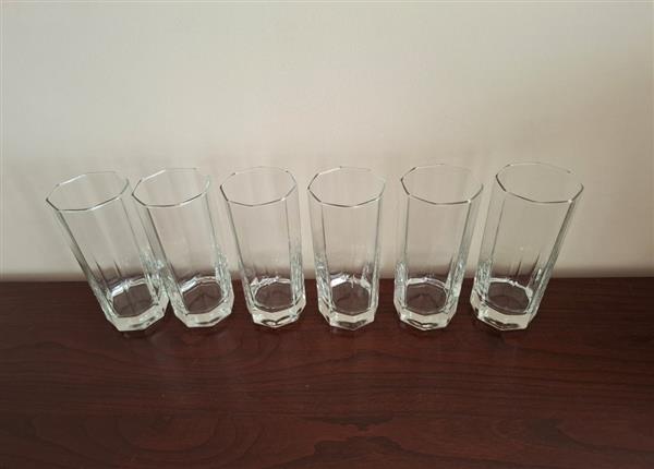 Grote foto 6 vintage glazen luminarc octime clear verzamelen glas en borrelglaasjes