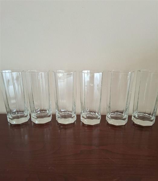 Grote foto 6 vintage glazen luminarc octime clear verzamelen glas en borrelglaasjes