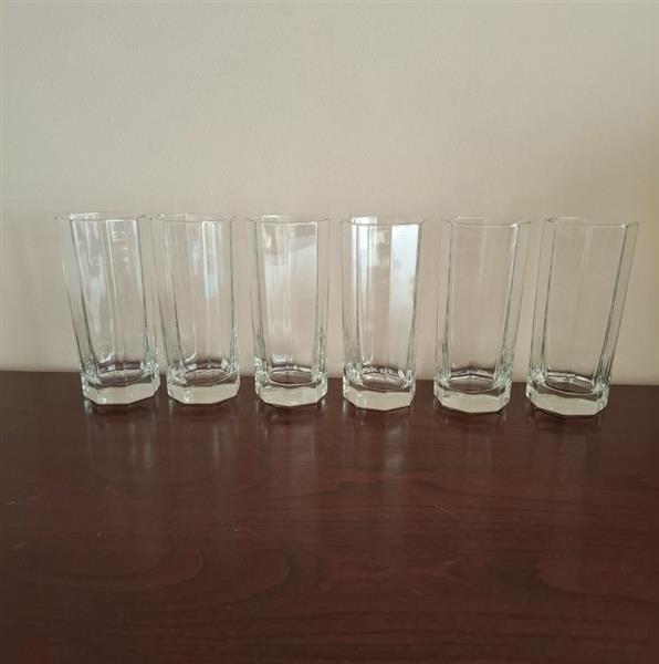 Grote foto 6 vintage glazen luminarc octime clear verzamelen glas en borrelglaasjes