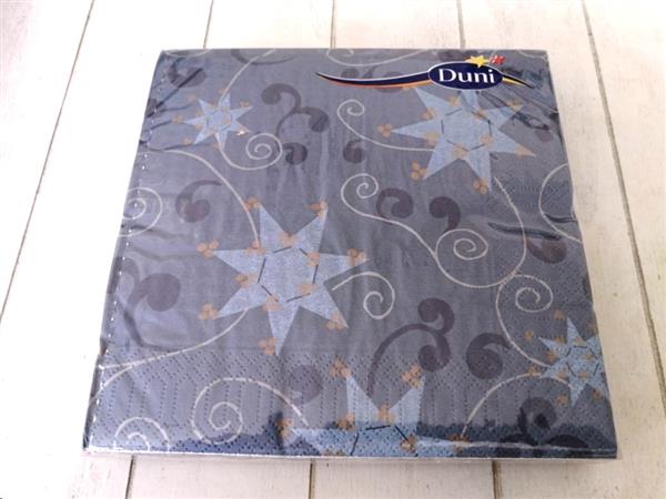 Grote foto 40 vintage blauwe servietten van duni huis en inrichting textiel