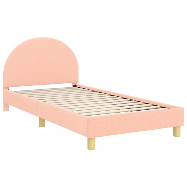 Grote foto vidaxl bedframe voor kinderen met hoofdbord roze 90 x 200 cm antiek en kunst stoelen en banken