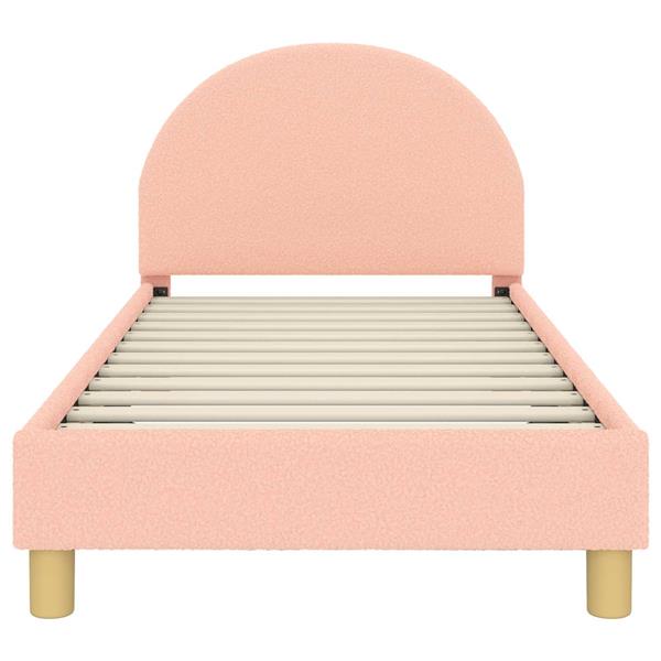 Grote foto vidaxl bedframe voor kinderen met hoofdbord roze 80 x 160 cm antiek en kunst stoelen en banken