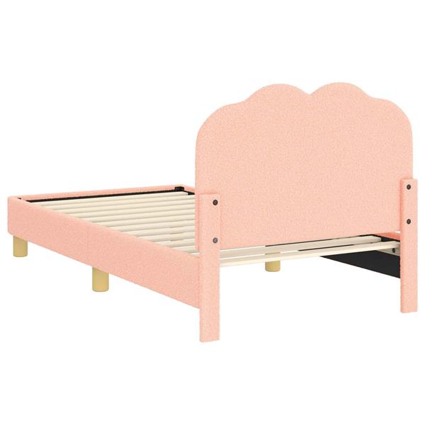 Grote foto vidaxl bedframe voor kinderen met hoofdbord roze 80 x 160 cm antiek en kunst stoelen en banken