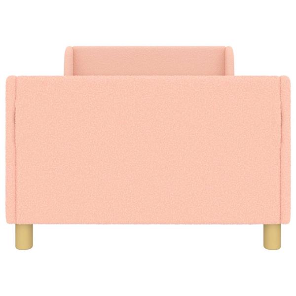 Grote foto vidaxl bedframe voor kinderen met hoofdbord roze 90 x 200 cm antiek en kunst stoelen en banken