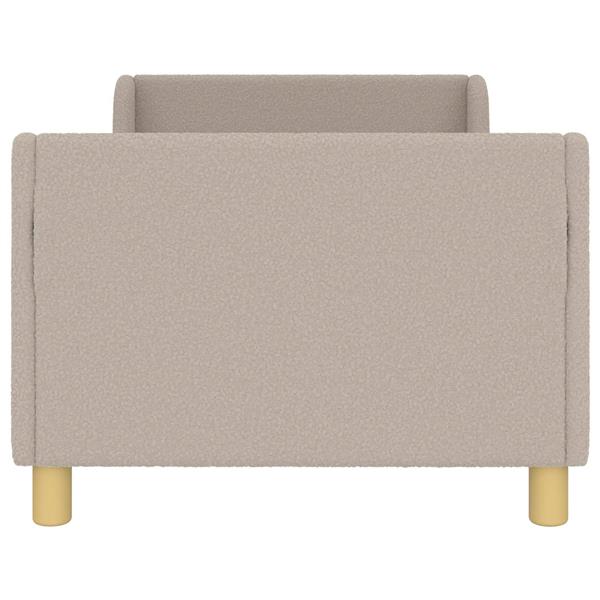 Grote foto vidaxl bedframe voor kinderen met hoofdbord lichtgrijs 80 x 160 cm antiek en kunst stoelen en banken