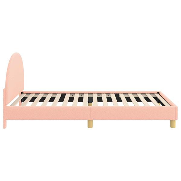 Grote foto vidaxl bedframe voor kinderen met hoofdbord roze 80 x 200 cm antiek en kunst stoelen en banken