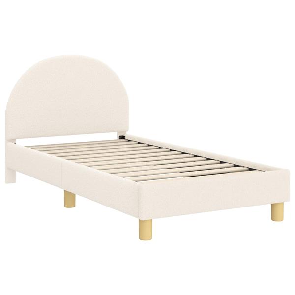 Grote foto vidaxl bedframe voor kinderen met hoofdbord cr me 80 x 160 cm antiek en kunst stoelen en banken