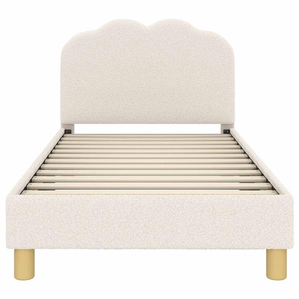 Grote foto vidaxl bedframe voor kinderen met hoofdbord cr me 80 x 160 cm antiek en kunst stoelen en banken