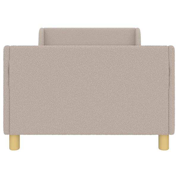 Grote foto vidaxl bedframe voor kinderen met hoofdbord lichtgrijs 90 x 200 cm antiek en kunst stoelen en banken