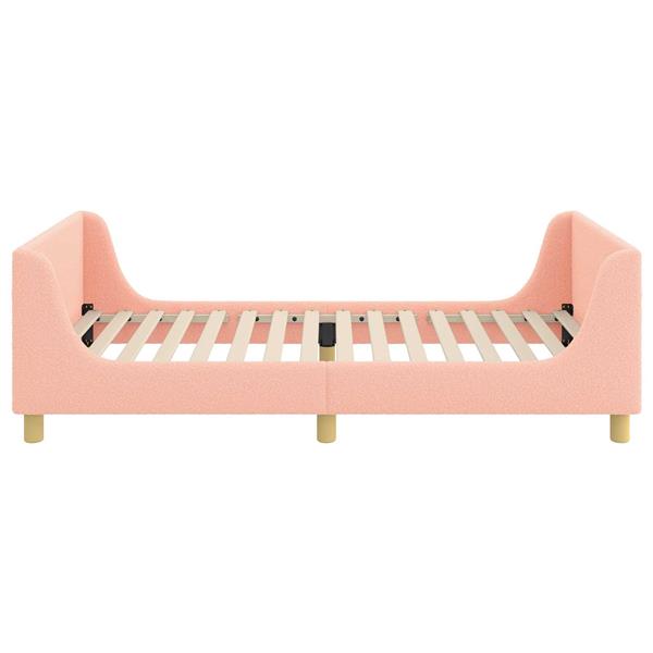 Grote foto vidaxl bedframe voor kinderen met hoofdbord roze 80 x 200 cm antiek en kunst stoelen en banken