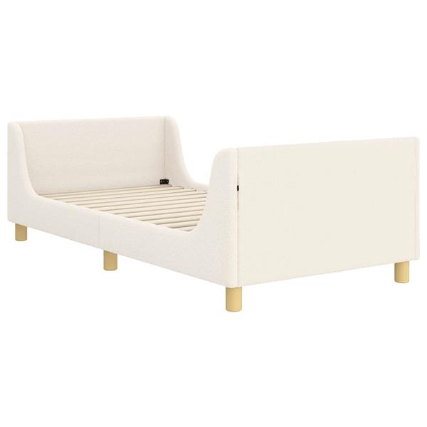 Grote foto vidaxl bedframe voor kinderen met hoofdbord cr me 80 x 200 cm antiek en kunst stoelen en banken