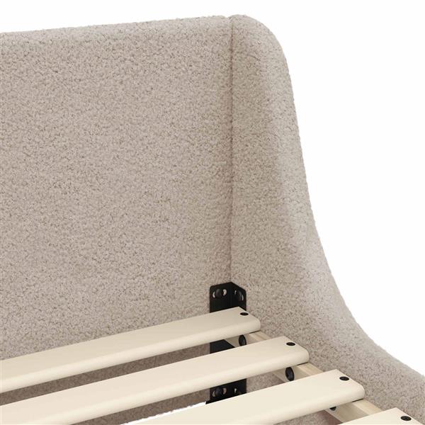 Grote foto vidaxl bedframe voor kinderen met hoofdbord lichtgrijs 80 x 160 cm antiek en kunst stoelen en banken