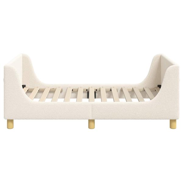Grote foto vidaxl bedframe voor kinderen met hoofdbord cr me 80 x 160 cm antiek en kunst stoelen en banken