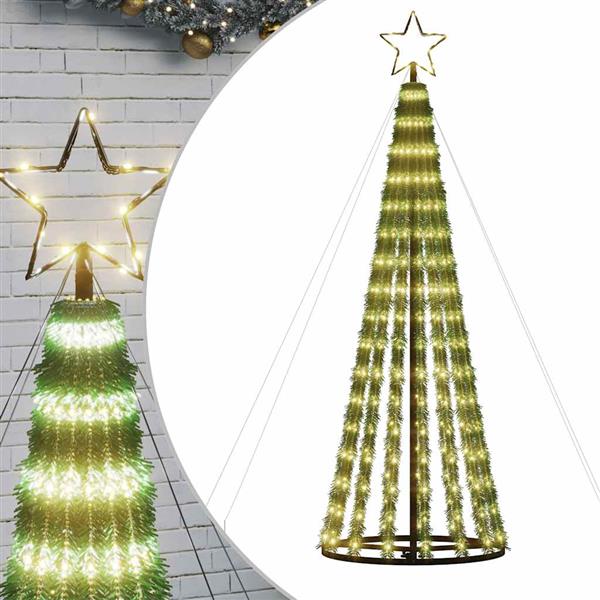 Grote foto vidaxl led kerstboom 275 leds warm wit 180 cm diversen overige diversen