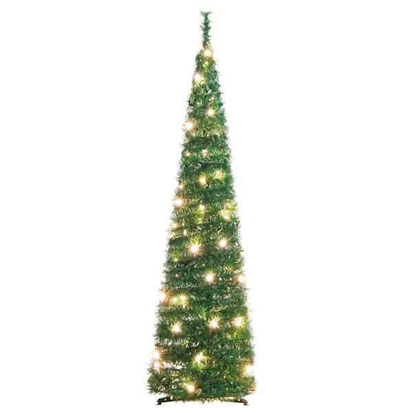Grote foto vidaxl kunstkerstboom pop up 50 led 120 cm groen diversen overige diversen