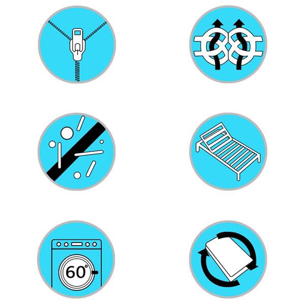 Grote foto vidaxl matras 7 zone 10 cm pu schuim h2 h3 160x200 cm huis en inrichting matrassen en bedbodems