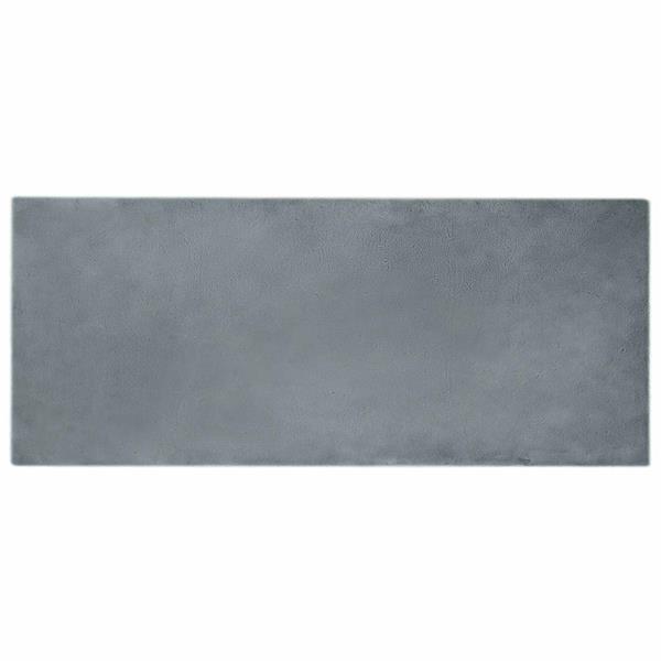 Grote foto vidaxl nep konijnenbont tapijt olite antraciet 100 x 200 cm polyester huis en inrichting vloerbedekking en kleden