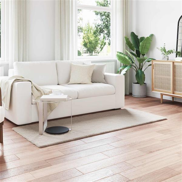 Grote foto vidaxl nep konijnenbont tapijt olite beige 100 x 200 cm polyester huis en inrichting vloerbedekking en kleden