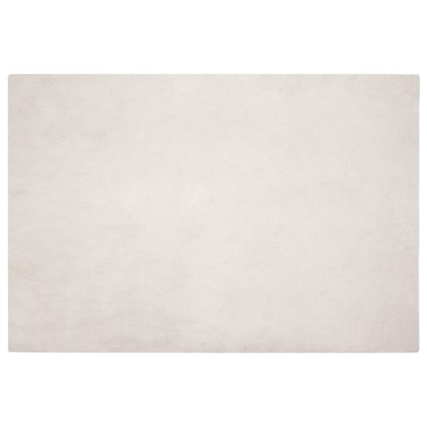 Grote foto vidaxl nep konijnenbont tapijt olite beige 160 x 230 cm polyester huis en inrichting vloerbedekking en kleden