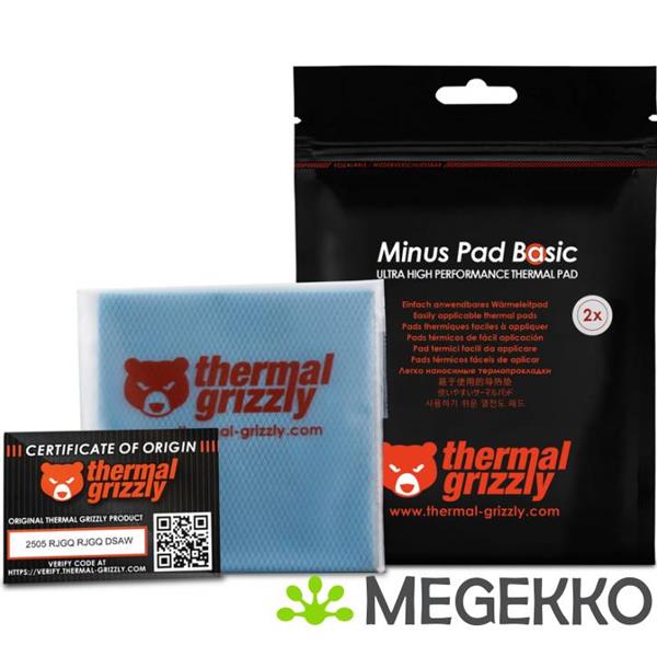 Grote foto thermal grizzly minus pad basic 100x100x2 0 mm 2 pcs computers en software overige computers en software