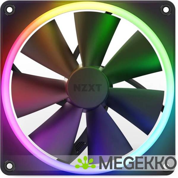 Grote foto nzxt f140rgb 140mm rgb fans single black computers en software overige computers en software
