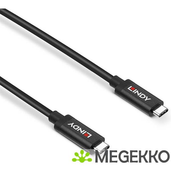 Grote foto lindy 43308 usb 3.2 gen 2 10gbps 100w usb type c 5m computers en software overige computers en software