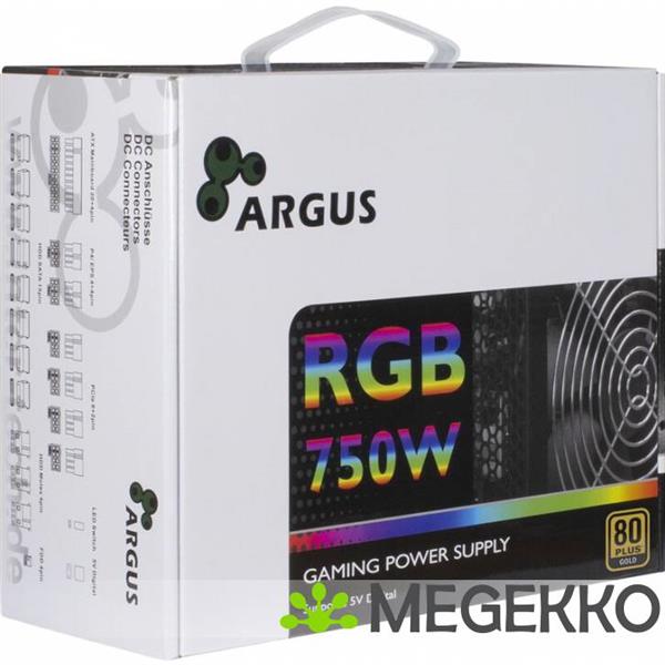 Grote foto inter tech argus rgb 750w cm ii power supply unit atx zwart computers en software overige