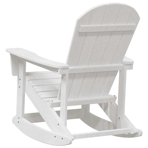 Grote foto vidaxl adirondack schommelstoel wit 92 x 73 5 x 92 cm hdpe tuin en terras tuinmeubelen