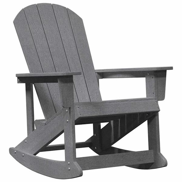 Grote foto vidaxl adirondack schommelstoel lichtgrijs 92 x 73 5 x 92 cm hdpe tuin en terras tuinmeubelen