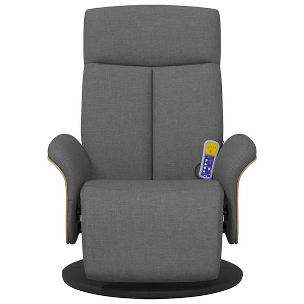 Grote foto vidaxl massage recliner stoel donkergrijs 79 x 87 x 104 5 cm stof huis en inrichting stoelen