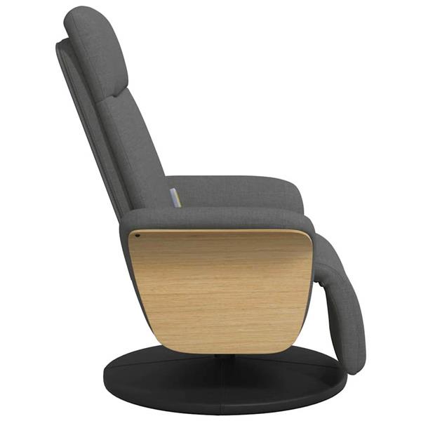 Grote foto vidaxl massage recliner stoel donkergrijs 79 x 87 x 104 5 cm stof huis en inrichting stoelen
