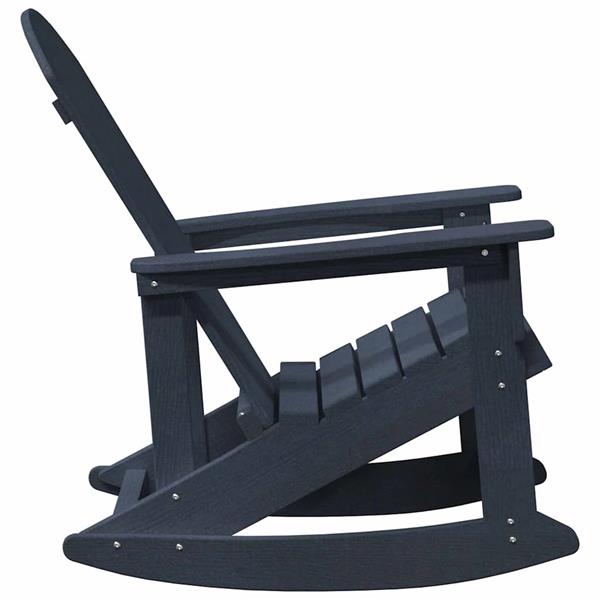 Grote foto vidaxl adirondack schommelstoel marineblauw 92 x 73 5 x 92 cm hdpe tuin en terras tuinmeubelen