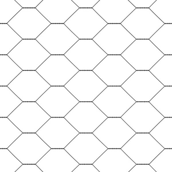 Grote foto vidaxl hexagon hek grijs 0 6 x 100 m pvc tuin en terras hekken en schuttingen