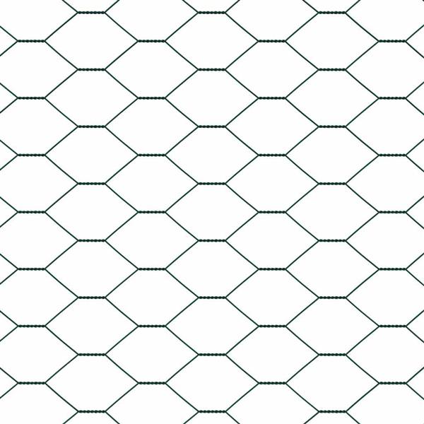 Grote foto vidaxl hexagon hek groen 1 x 100 m pvc tuin en terras hekken en schuttingen