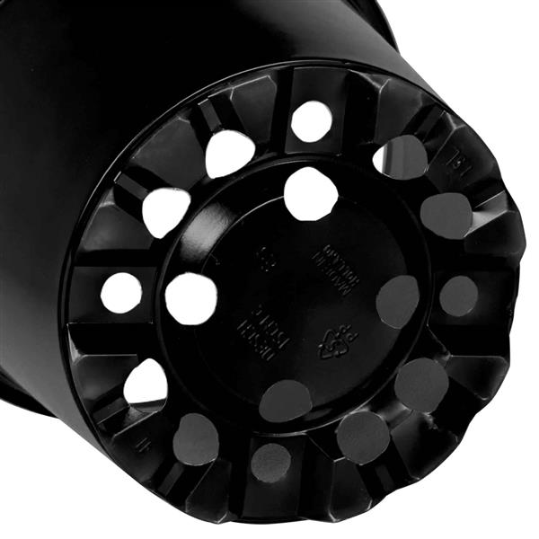 Grote foto vidaxl bloempot 100 pcs zwart 15 x 12.5 cm kunststof tuin en terras overige tuin en terras