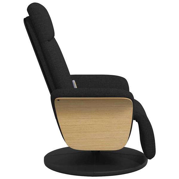Grote foto vidaxl massage recliner stoel zwart 79 x 87 x 104.5 cm stof huis en inrichting stoelen