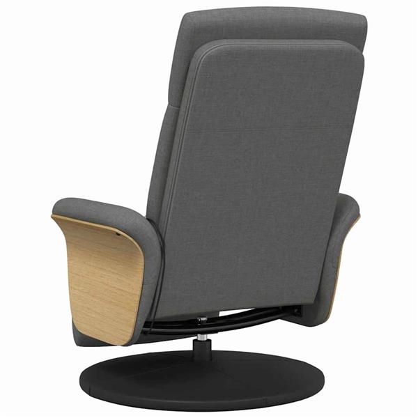 Grote foto vidaxl massage recliner stoel donkergrijs 79 x 87 x 104 5 cm stof huis en inrichting stoelen