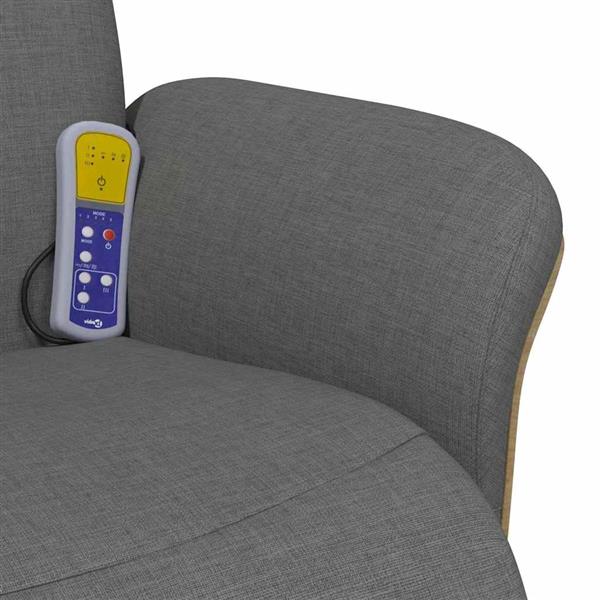 Grote foto vidaxl massage recliner stoel donkergrijs 79 x 87 x 104 5 cm stof huis en inrichting stoelen