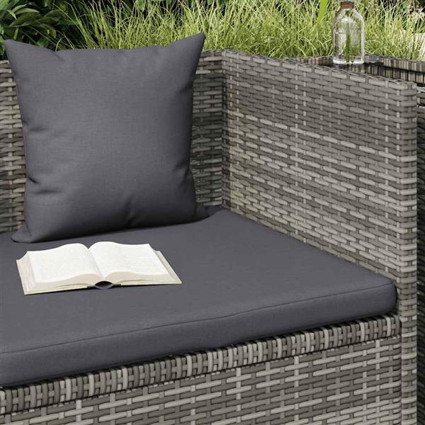 Grote foto vidaxl tuinbed 200x60 cm poly rattan grijs tuin en terras tuinmeubelen