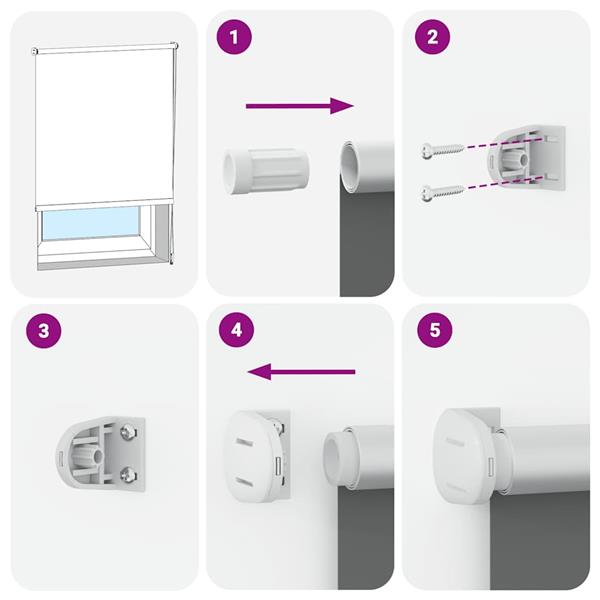 Grote foto vidaxl rolgordijn verduisterend 40 x 100 cm gebroken wit huis en inrichting gordijnen en lamellen