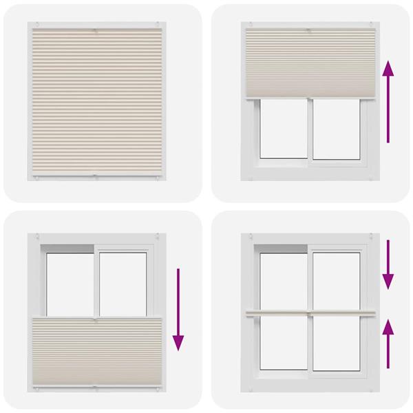 Grote foto vidaxl pliss jaloezie 100x150cm cr me huis en inrichting gordijnen en lamellen