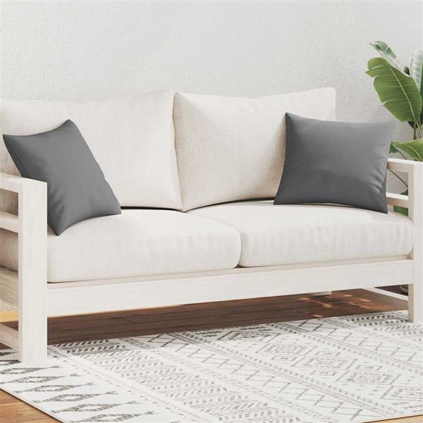 Grote foto vidaxl buitenkussens 45x45 cm grijs 2 st huis en inrichting woningdecoratie